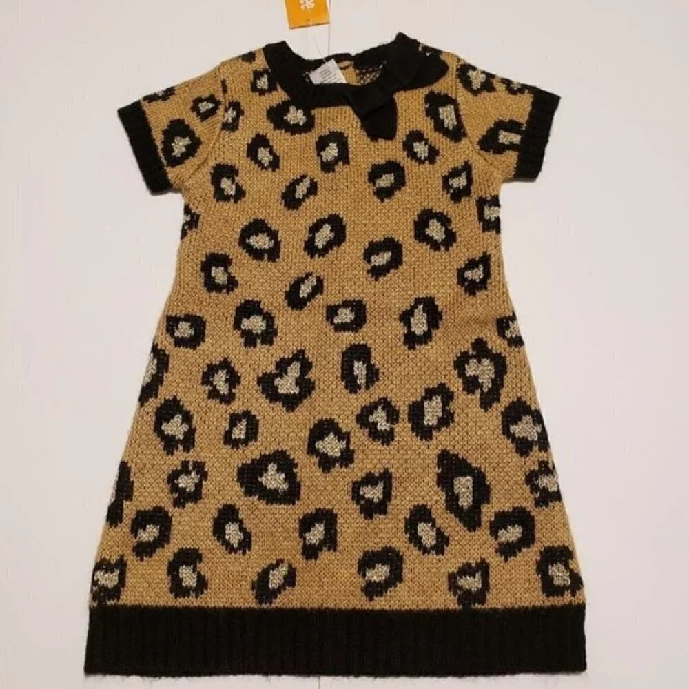 Gymboree sweater dress 2T animal print